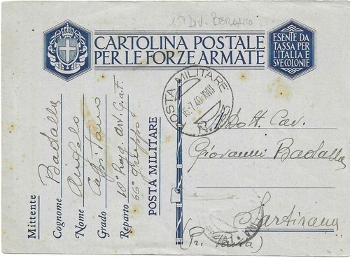 Posta militare - militare, n°73