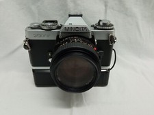 Fotocamera Minolta XD7 con obiettivo f/1.4 50mm + Auto Winder D + Data Back D