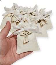 bomboniera  Comunione Cresima Croce Ciondolo Icona Tao Tau Segnaposto 