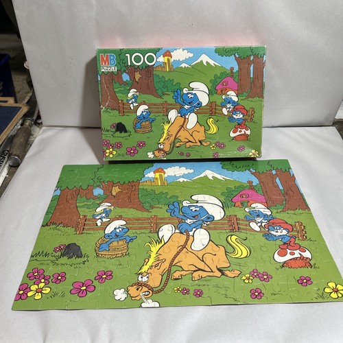 Puffo puzzle vintage 100 pezzi - puzzle,
