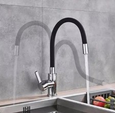 Rubinetto Miscelatore  universale lavandino cucina  nero flessibile 2025