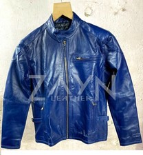 Giacca motociclista blu - giacca,
