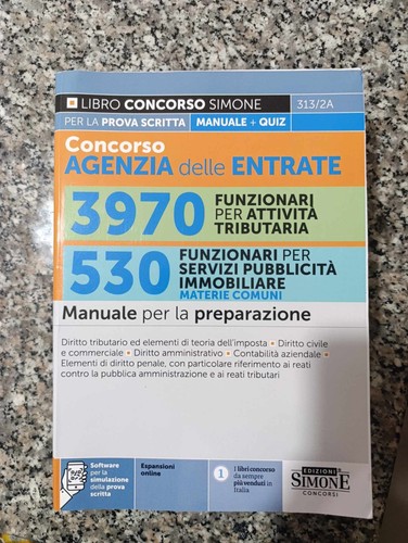 Libro concorso agenzia delle - libro,