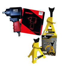 AVVITATORE E SVITA BULLONI PNEUMATICO PISTOLA 1/2 PIU COPPIA CAVALLETTI 3t.