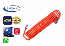TUBO ARIA COMPRESSA FLESSIBILE PER COMPRESSORE 8 METRI RACCORDO SPIRALE 