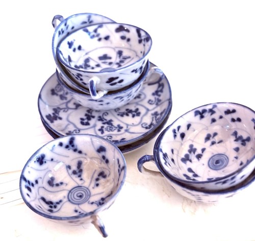 Set caffè tazze piattini - set, 6