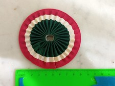 Regio Esercito  Coccarda Tricolore Diametro 9 cm  per casco coloniale Orig.100%