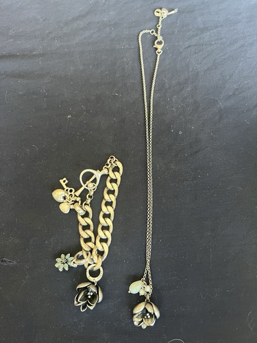 Collana bracciale vintage - e,