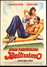 MANIFESTO, SEGNI PARTICOLARI BELLISSIMO, A.CELENTANO, CASARO ART POSTER 1a ed. B