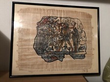 10 Quadro Papiro egiziano autentico con vetro e cornice