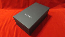 Gucci: 1 scatola vuota per scarpe, di colore nero. Logo Gucci in bianco. 