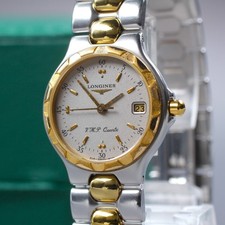 [Vicino Mint] Longines Conquest V. H.P.L1.113.3 Oro Argento Donna Qz Orologio