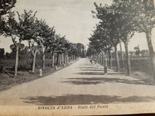 Cartolina Rivolta D'adda Viale Del Ponte Bici Rara Fg Non Viaggiata