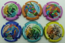 Série de 6 Capsules de champagne Gérard Charles Cuvée Gatien animaux.TM