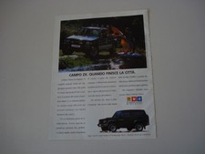 advertising Pubblicità 1991 ISUZU CAMPO ZX