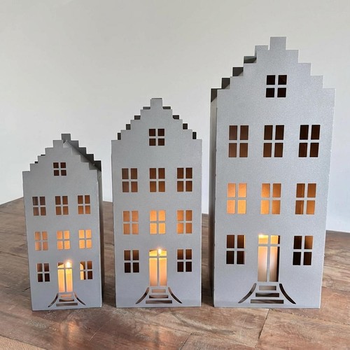 Lanterna casa candela led - lanterna,