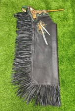 Western Chaps in vera pelle