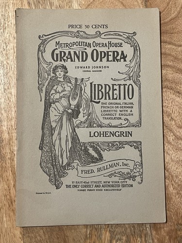 Antique program booklet - program,