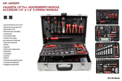Valigetta utensili 127pcs set - valigetta,