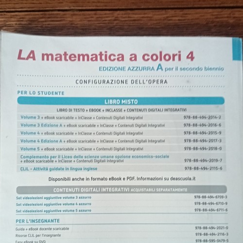 Leonardo sasso matematica - sasso, a