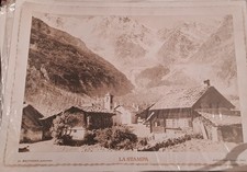 La Stampa Itinerari Memoria Ripr 25x35  Foto Iniz '900 Macugnaga Panorama