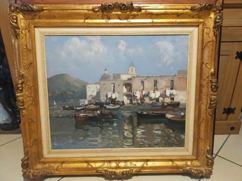 Marina napoletana dipinto - marina,