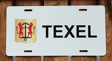 Targa in latta TEXEL 30x15 cm
