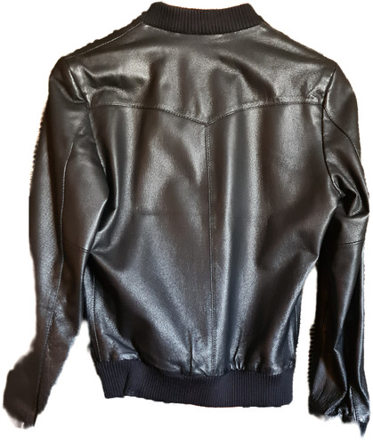 Giacca pelle nera donna - pelle,