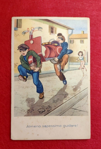 Cartolina vintage piaggio - cartolina,