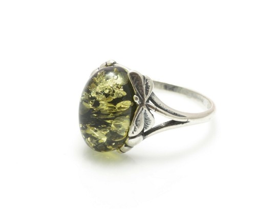 Anello ambra baltica naturale - anello,