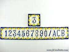 Numeri civici in ceramica,numero civico ceramica limoni,piastrelle ceramica nlpi