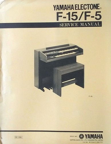 Yamaha electone f - yamaha, f-15