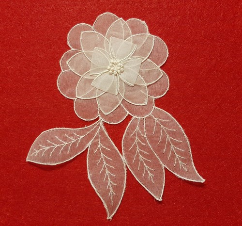 Applique fiore foglie - fiore,