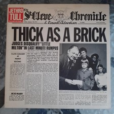 Jethro Tull - Thick As A Brick / Vinyl LP / USA / 1977 / Chrysalis CHR 1003