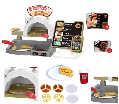 Pizzeria con forno - con, giocattolo