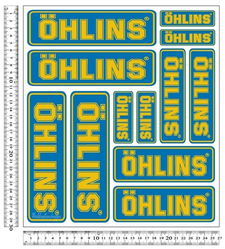 Adesivi stiker ohlins per - adesivi,
