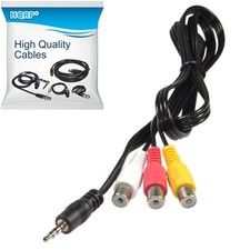 HQRP Aux 0.3cm Maschio A 3 Rca