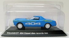 Peugeot 404 Diesel 1965 Land Speed Record Auto 1/43 Norev Hachette MOC