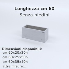 FIORIERE IN CEMENTO LISCE