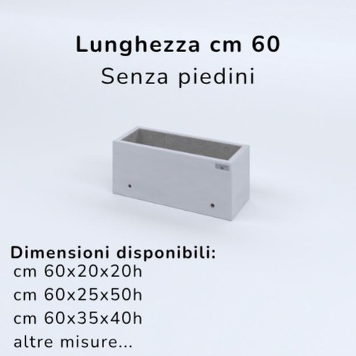 Fioriere cemento lisce - fioriere,