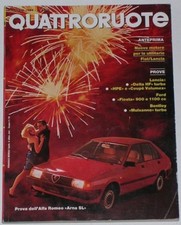 QUATTRORUOTE 1/1984 LANCIA DELTA HF / COUPE’ VX / HPE VX – ALFA ROMEO ARNA SL