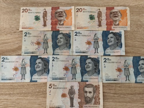 Banconote colombia lotto - lotto, di