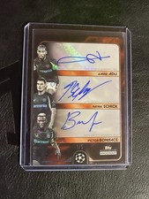 Topps Knockout Triple Auto 1/5 Boniface Adli Schick Leverkusen