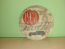 BOLLO DI CIRCOLAZIONE AUTO ANNO 1931  TASSA  AUTOMOBILISTICA ORIGINALE