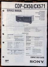 Sony cdp cx50 - cdp-cx50, cdp-cx571