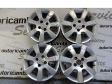 SET 4 CERCHI IN LEGA DA 15 POLLICI 4 FORI 6JX15H2 ET 49 OPEL CORSA C 1.3 51KW 5P
