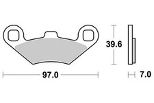 Pastiglie freno Semi-metal per
