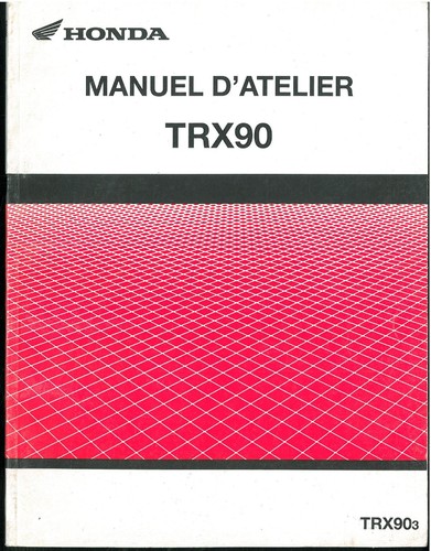 Revue atelier honda trx - trx, 90