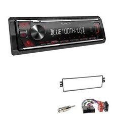 Kenwood 1-DIN autoradio Bluetooth USB AUX per KIA Rio 2000-2002 nero