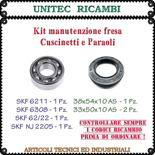 Kit cuscinetti paraoli per - paraoli,